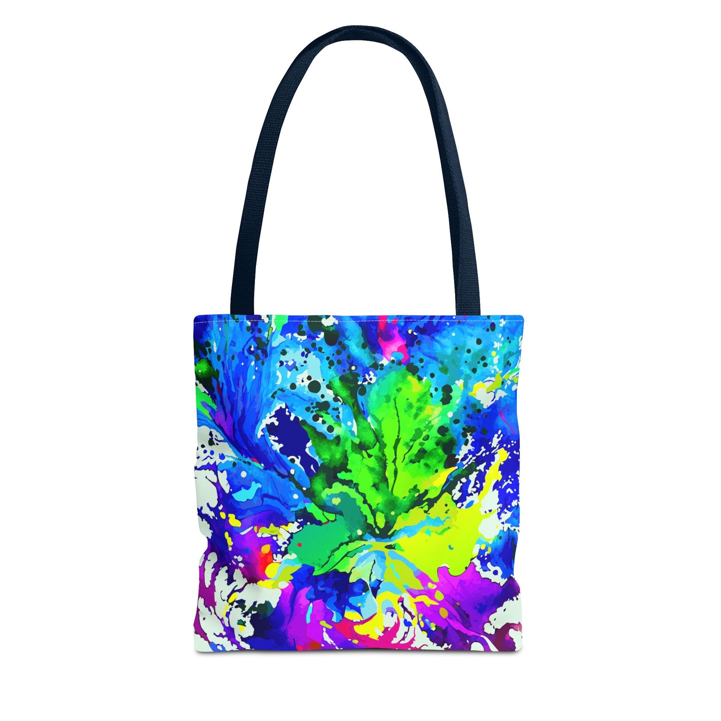 Vibrant Abstract Tote Bag Colorful Shopping Bag, Beach Tote
