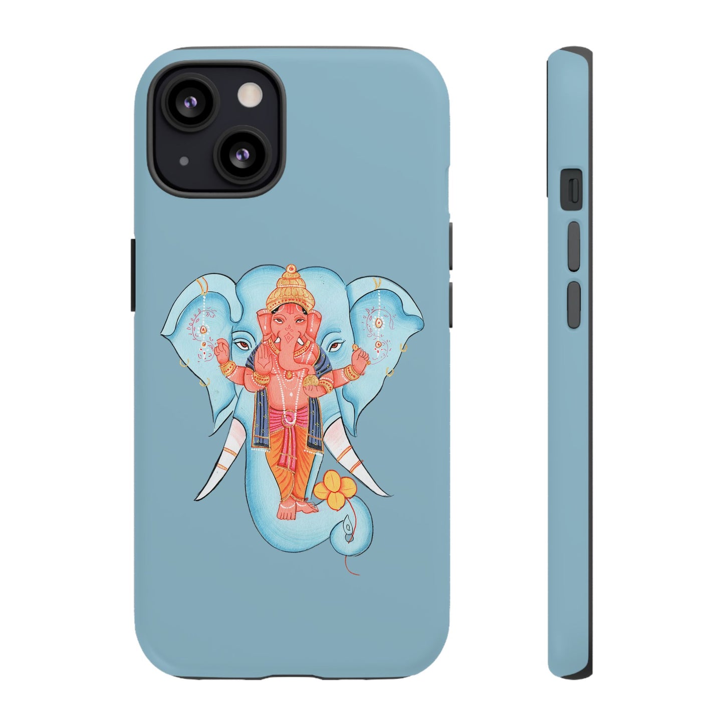 Tough Cases: Ganesh-Inspired Phone Case, Bohemian Phone Cover, Hindu Art Accessory, Festival Gift, Protective Phone Shell