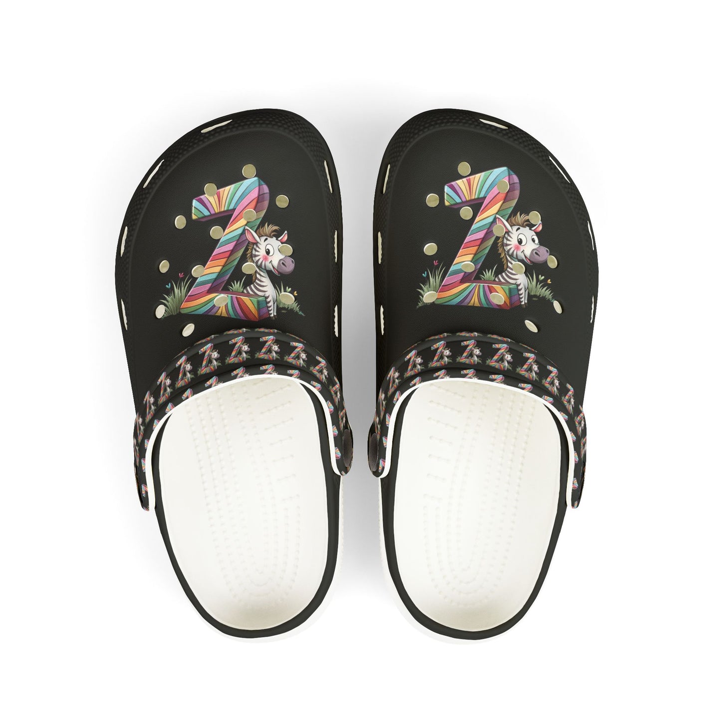 Vibrant Kid's "Z" EVA Foam Clogs with Fun Patterns, Comfortable Summer Shoes for Kids, Playful Footwear for School