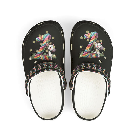 Vibrant Kid's "Z" EVA Foam Clogs with Fun Patterns, Comfortable Summer Shoes for Kids, Playful Footwear for School