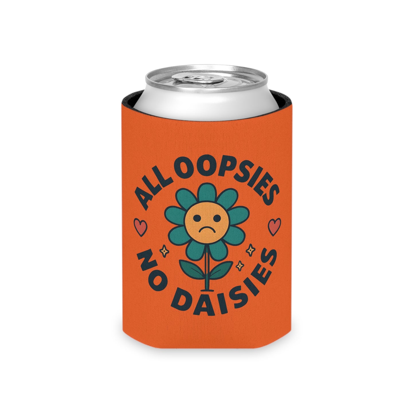 Cheerful Can Cooler with Flower Design - Great for Parties, Picnics, Gifts, Beach Days, and Summer Celebrations