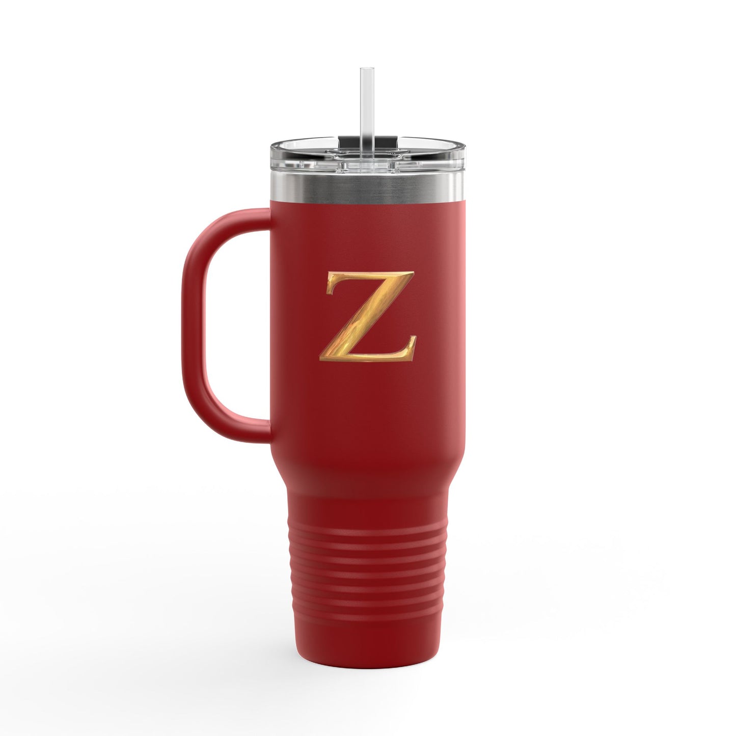 Insulated Travel Mug, 40oz - Letter Z Personalize Hipster Coffee Tumbler
