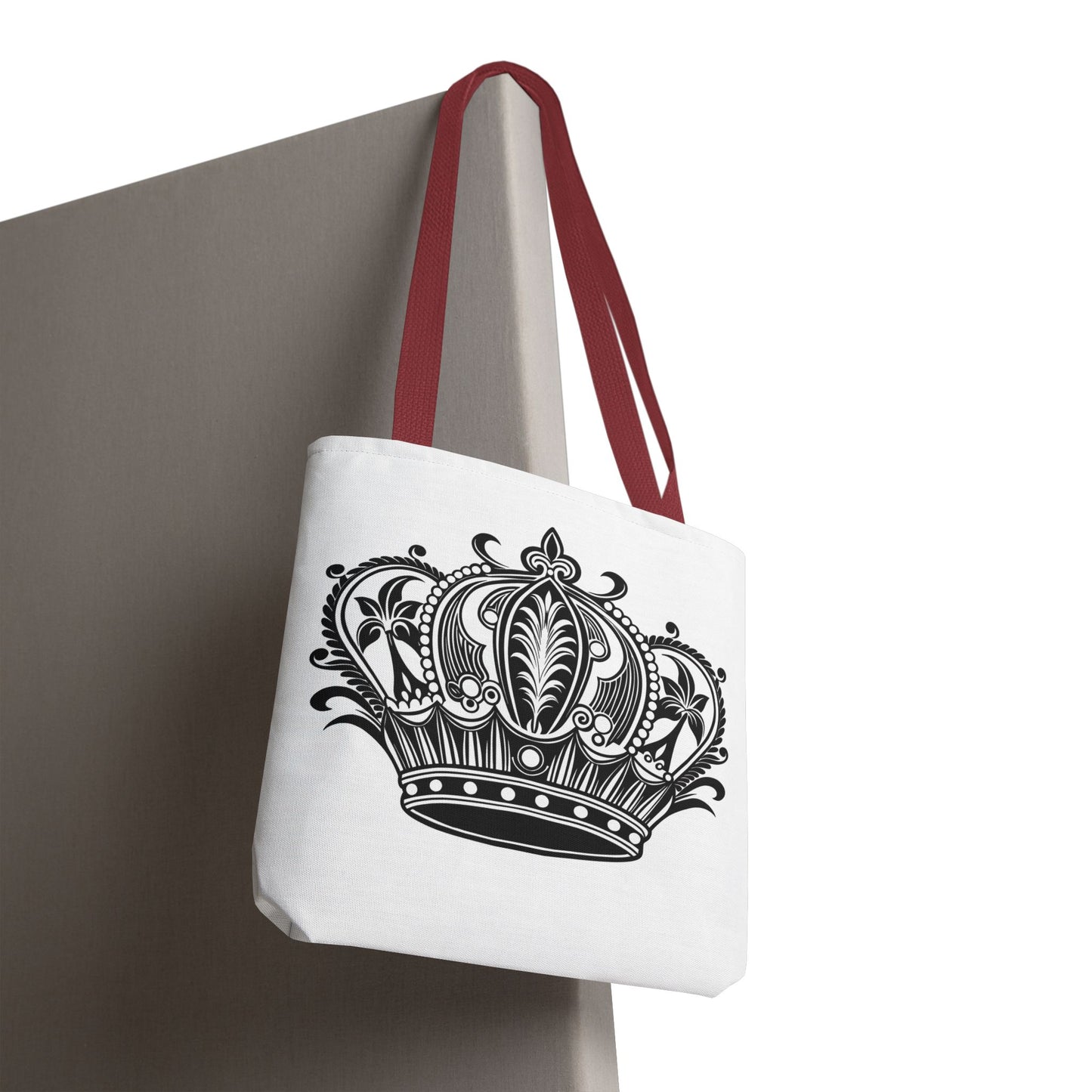Crown Design Tote Bag, Royal Style Shopping Tote, Chic Grocery Bag, Gift for Her, Fashionable Accessories
