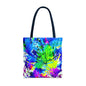 Vibrant Abstract Tote Bag Colorful Shopping Bag, Beach Tote
