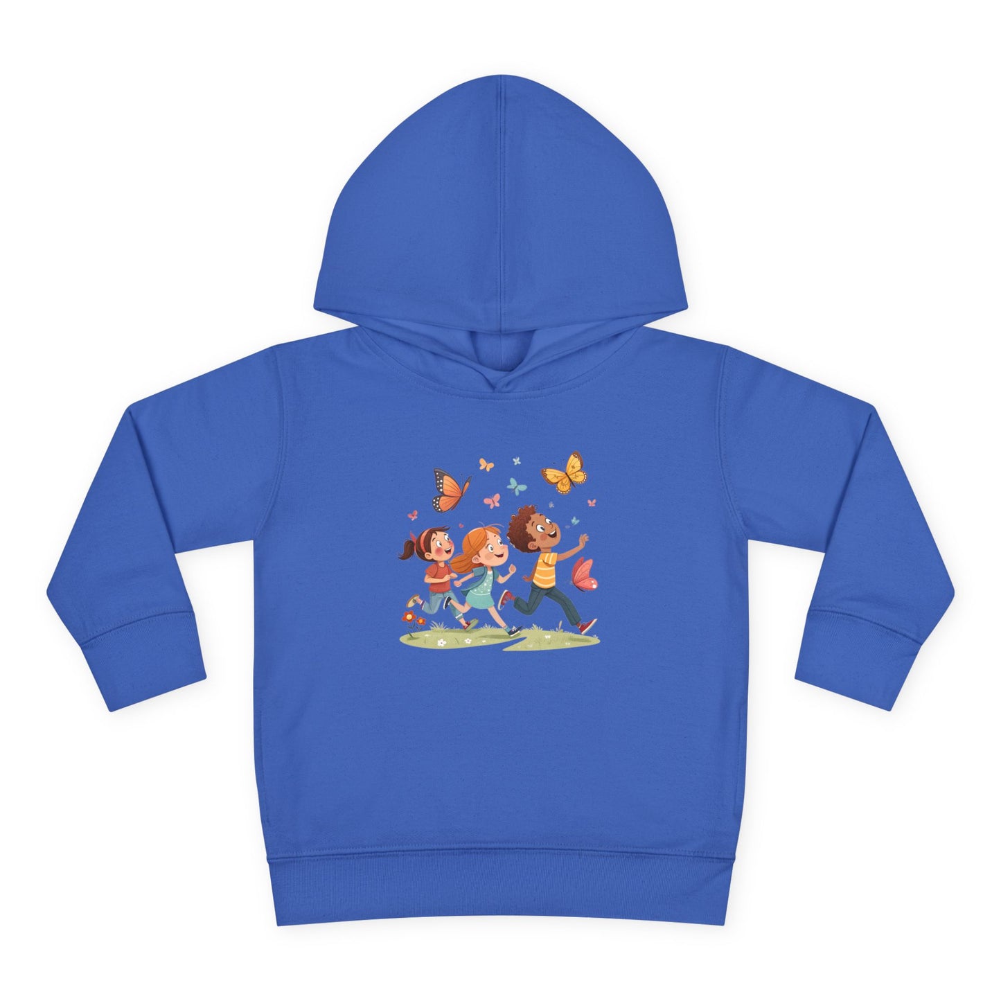 Butterfly Adventure Toddler Pullover Hoodie | Cute Kids Apparel, Fleece Hoodie, Toddler Gift, Outdoor Playwear, Spring Fashion