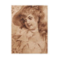 Vintage Sepia Portrait Canvas — Romantic Victorian Lady Matte Wall Art