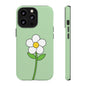 Floral Phone Case - Tough Cases for Nature Lovers, Cute Green Flower Design, iPhone Cover, Gift for Her, Spring Accessories