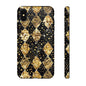 Elegant Gold & Black Phone Case for Tough Protection