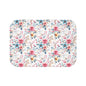 Floral Bath Mat - Cozy Home Decor, Bathroom Accessory, Gift for Her, Flower Pattern Rug, Spring Decor