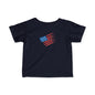 Patriotic Infant Tee - USA Flag Theme, Baby Clothes, Toddler Apparel, 4th of July Outfit, Cute Baby Gift