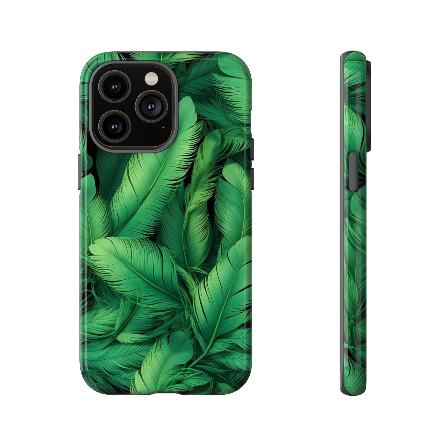 Tough Cases - Tropical Leaf Phone Case, Nature-inspired, Phone Accessory, Gift for Her, Jungle Theme, Eco-Friendly