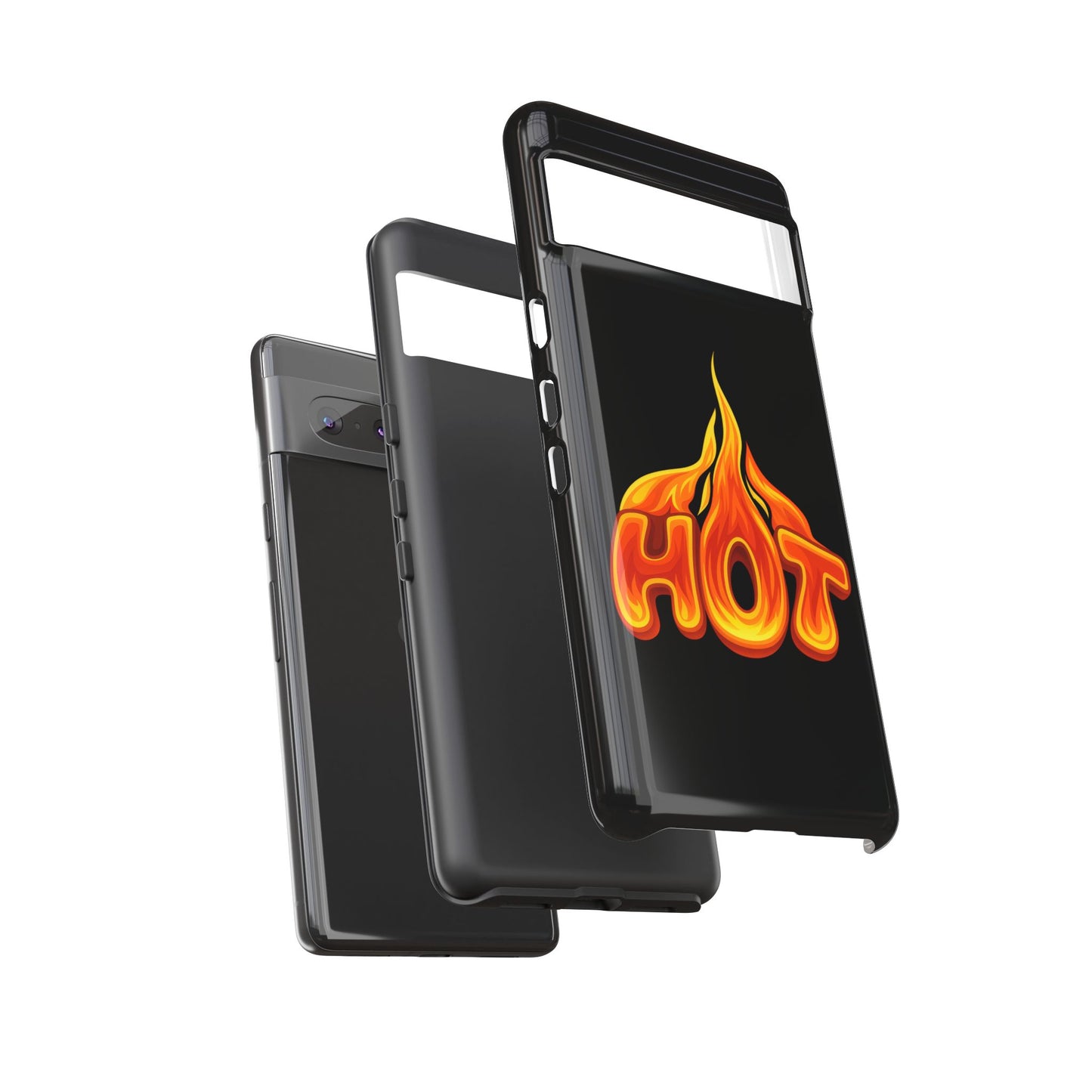 Stylish Phone Case, Hot Flames Design, Gift for Teens, Trendy Accessory, Protective Cover, Unique Phone Case