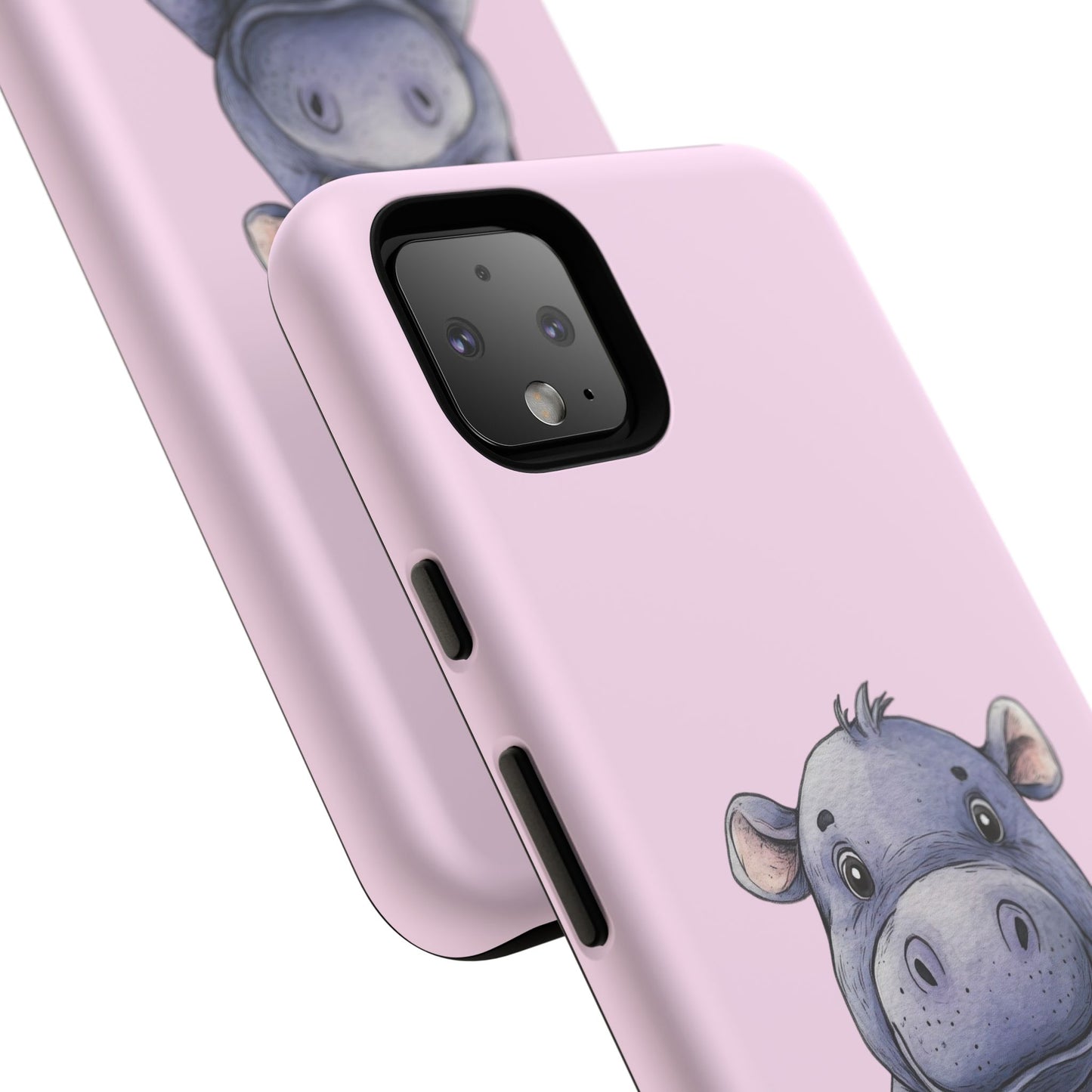 Cute Hippo Phone Case - Tough Cases, Animal Phone Cover, Kawaii Accessories, Gifts for Kids, Unique Tech Gear