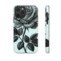 Elegant Floral Phone Case, Tough Cases for iPhones, Black Rose Design, Gift for Her, Stylish Phone Cover, Birthday Gifts