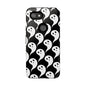 Ghost Pattern Phone Case, Cute Ghost Cell Phone Cover, Halloween Accessory, Spooky Gift, Black and White Phone Case