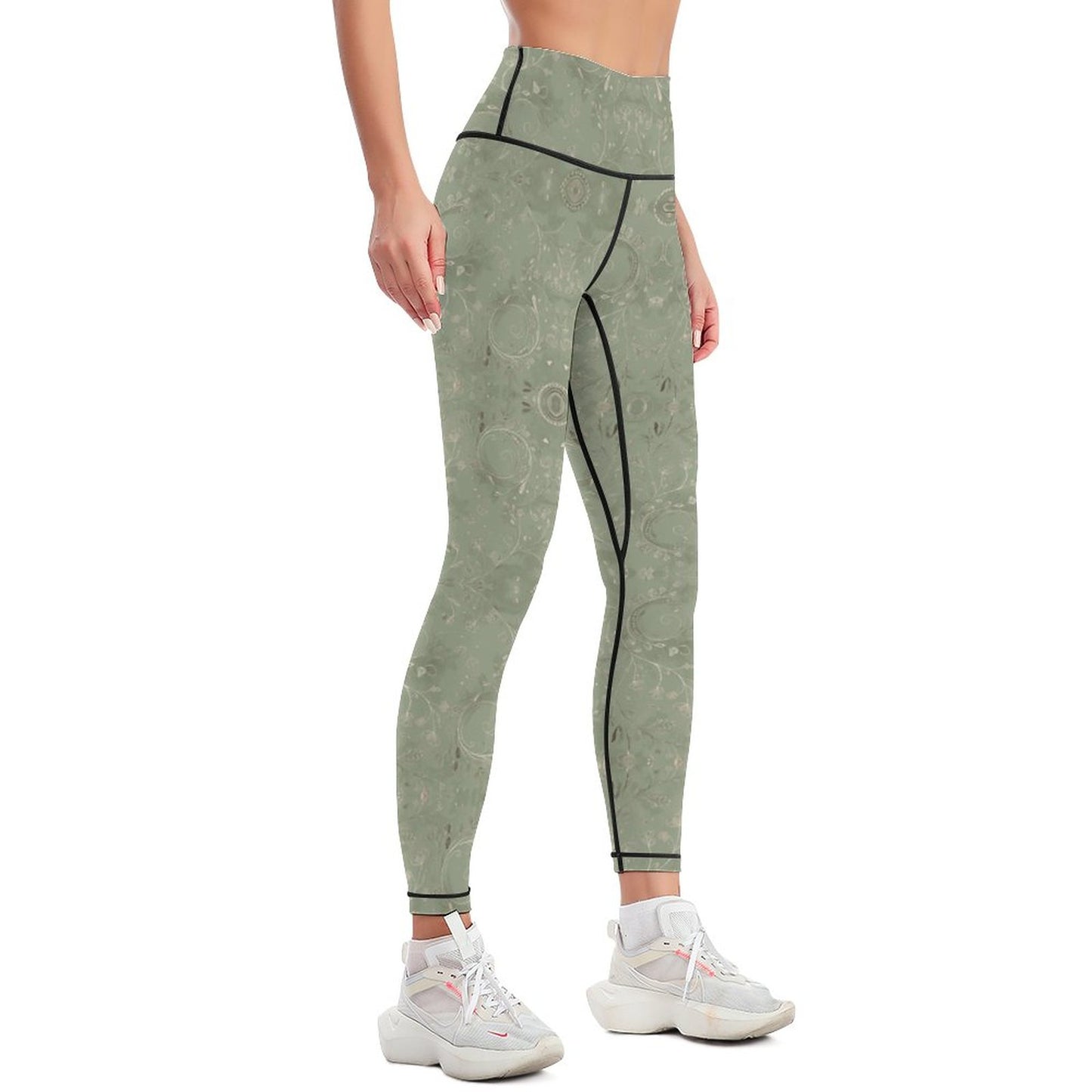 Women Workout Yoga Pants with Lines