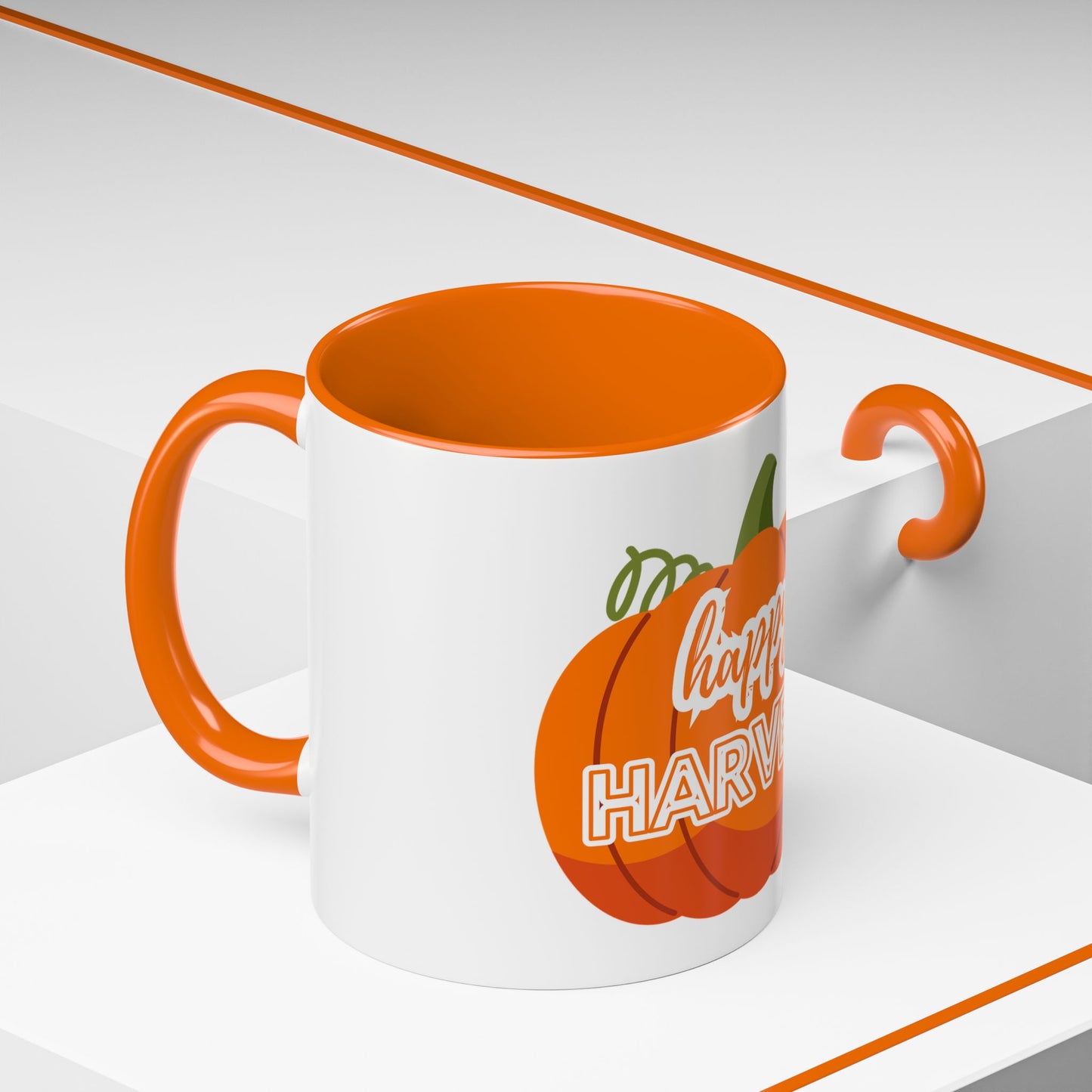 Happy Harvest Pumpkin Coffee Mug, Fall Mug, Seasonal Decor, Gift for Coffee Lovers, Autumn Vibes, Halloween Decoration