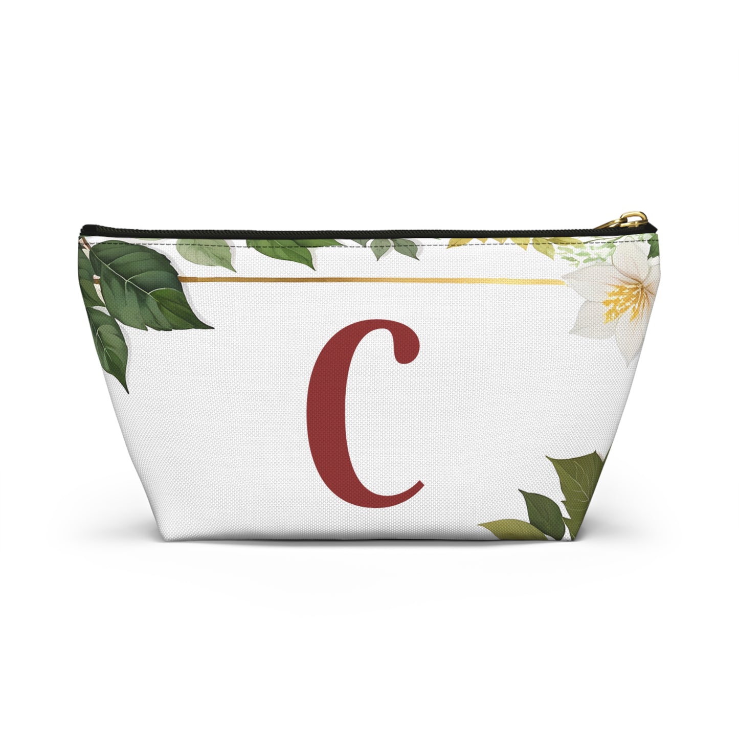 Copy of Personalized Floral Accessory Pouch, Makeup Bag, Gift for Her, Initial Pouch, Travel Organizer, Custom Cosmetic Bag