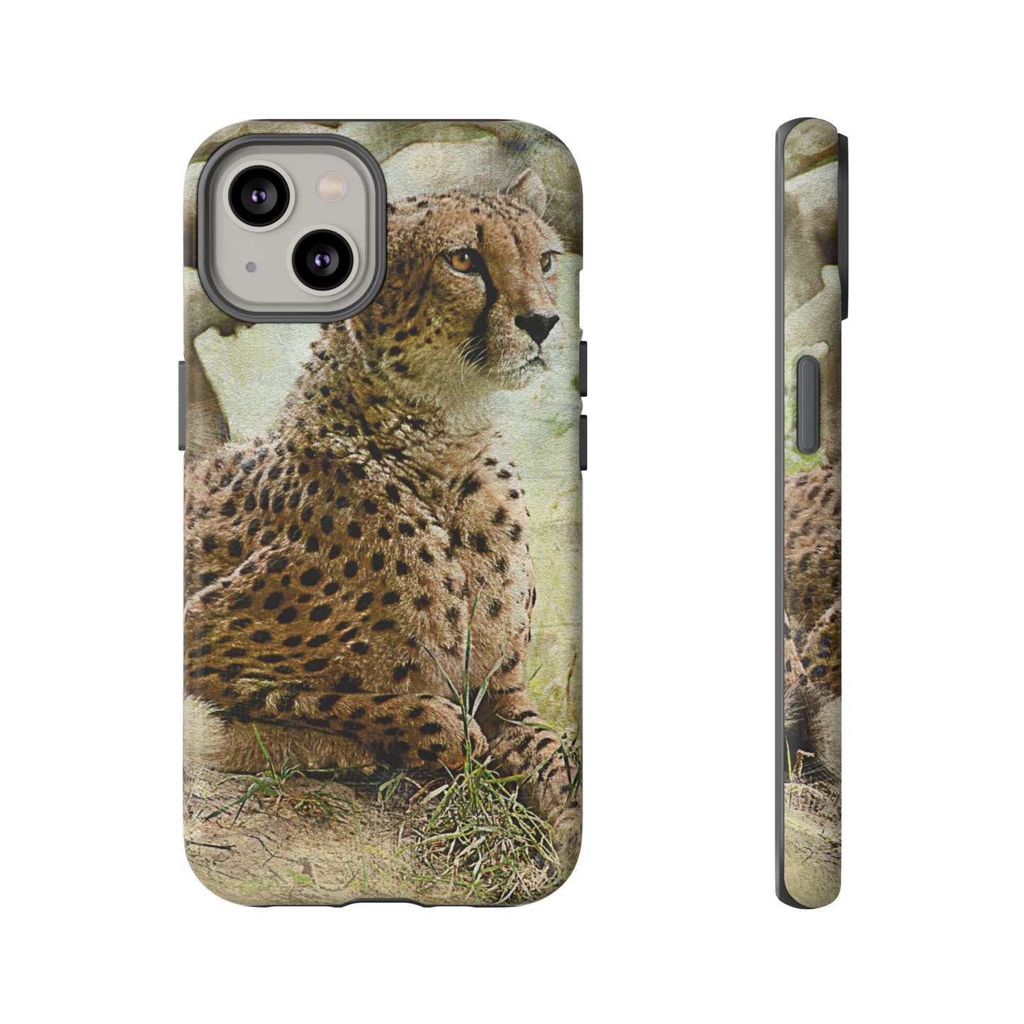 Cheetah Phone Case, Tough Cases, Animal Lover Gift, Wildlife Protection, Eco-Friendly Mobile Cover, Unique Phone Accessory