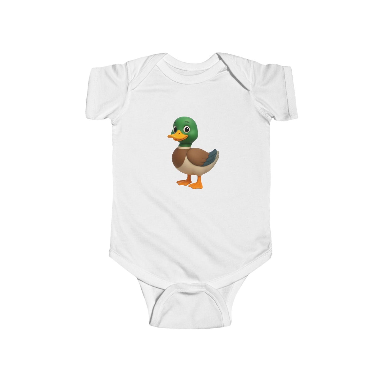 Cute Duck Infant Bodysuit, Baby Shower Gift, Toddler Clothing, Spring Outfits, Eco-Friendly Baby Wear, Animal Lover Apparel
