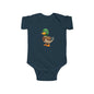 Cute Duck Infant Bodysuit, Baby Shower Gift, Toddler Clothing, Spring Outfits, Eco-Friendly Baby Wear, Animal Lover Apparel