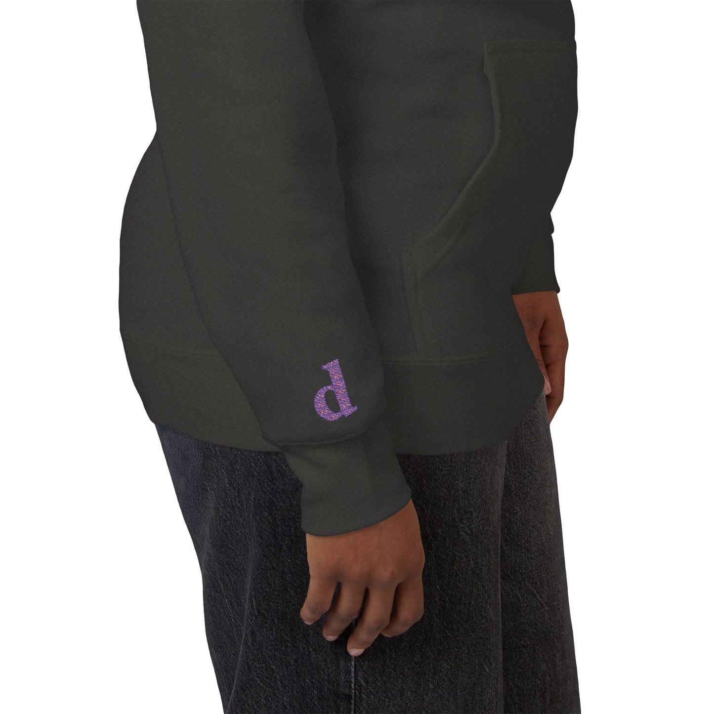 Floral Initial Unisex Fleece Hoodie | Cozy Casual Wear, Gifts for Her, Monogrammed Hooded Sweatshirt, Fall Fashion, Birthday Present