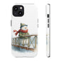 Snowman Phone Case – Winter Holiday Gift, Cute Snowman Design, Winter Accessories, Protective Phone Case, Unique Christmas Present