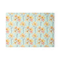 Floral Magnolia Glass Cutting Board — Pastel Yellow Blossom Kitchen Decor