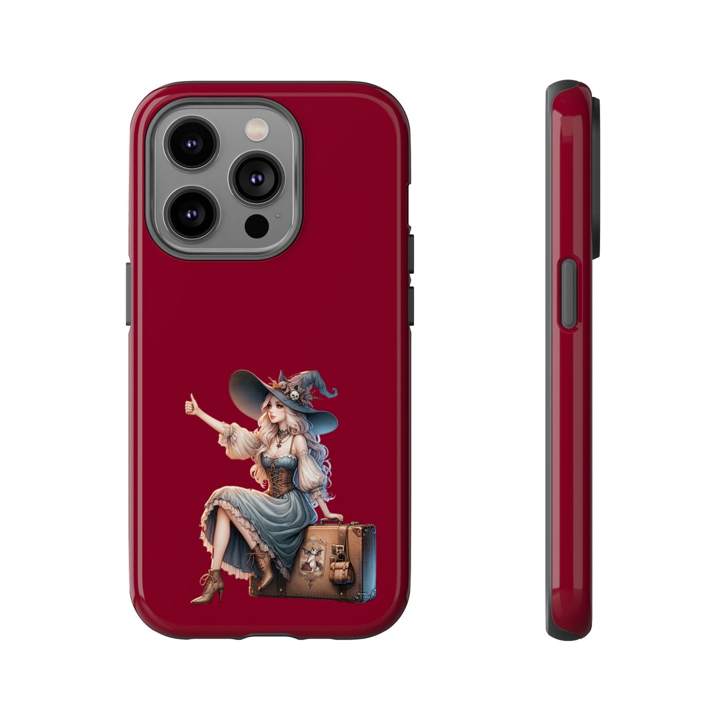 Witchy Phone Case - Magical, Durable - Halloween Gift, Cosplay Accessory, Cute Witch Design