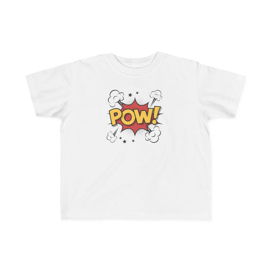 Superhero Toddler Tee, Cute Kids Shirt, POW Graphic T-Shirt, Fun Children's Wear, Birthday Gift, Playtime Outfit