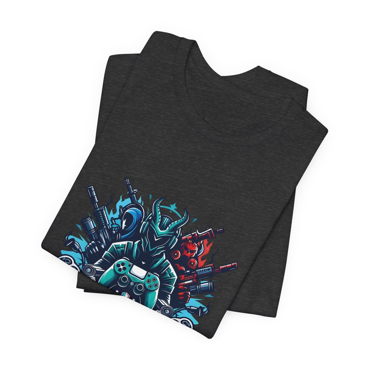 Gaming Controller Emblem Tee — Esports Gamer Graphic T-Shirt