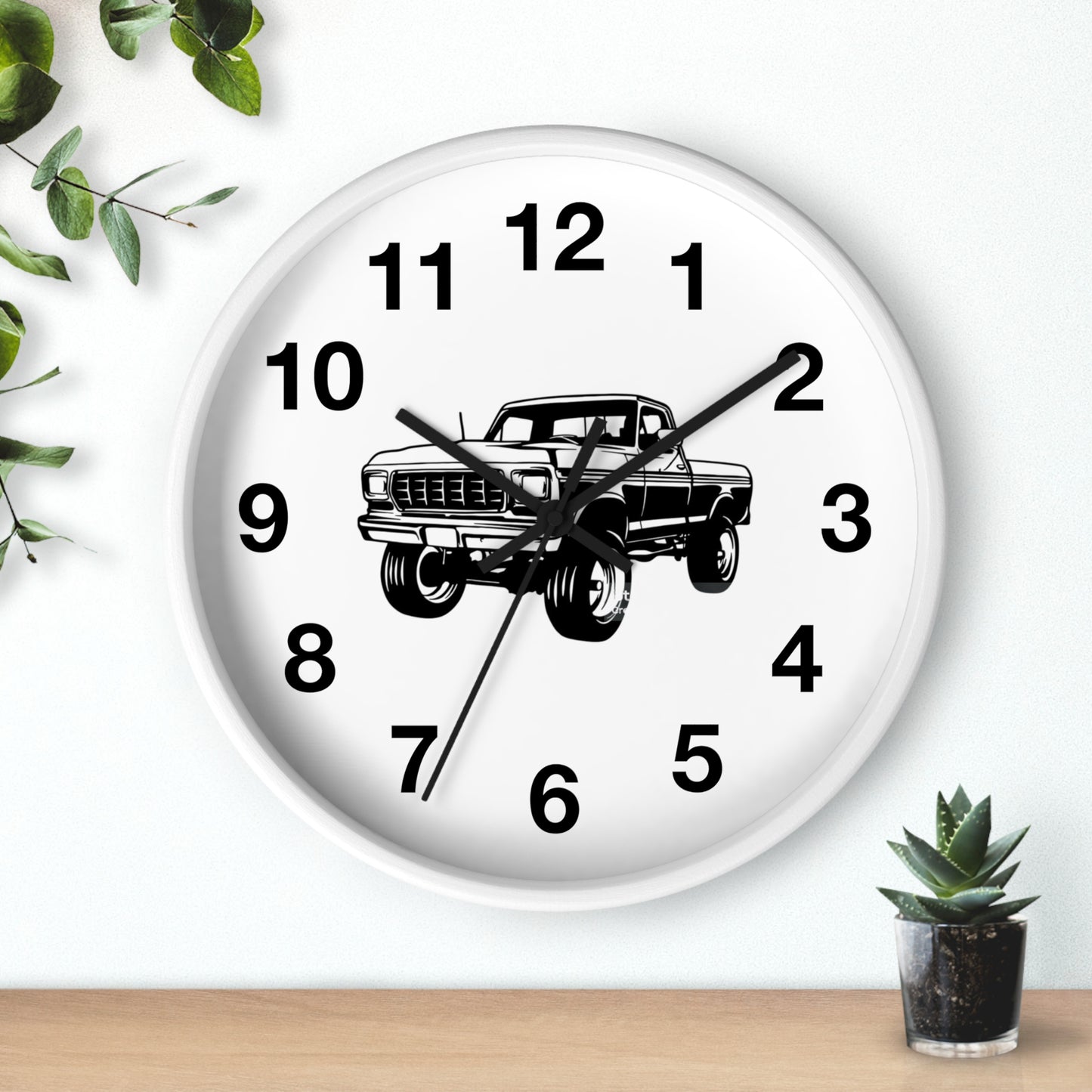 Classic Pickup Truck Wall Clock | Automotive Decor, Gift for Car Lovers, Rustic Home Accent, Garage Wall Art, Unique Timepiece
