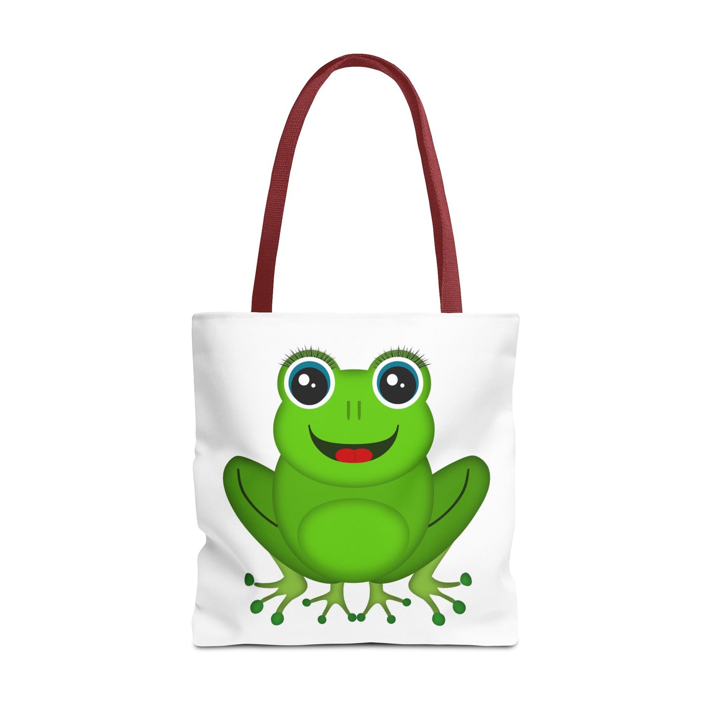 Cute Frog Tote Bag, Eco-Friendly Shopping Bag, Fun Gift for Kids, Frog Lovers, Bag for Nature Outings, Unique Frog Design
