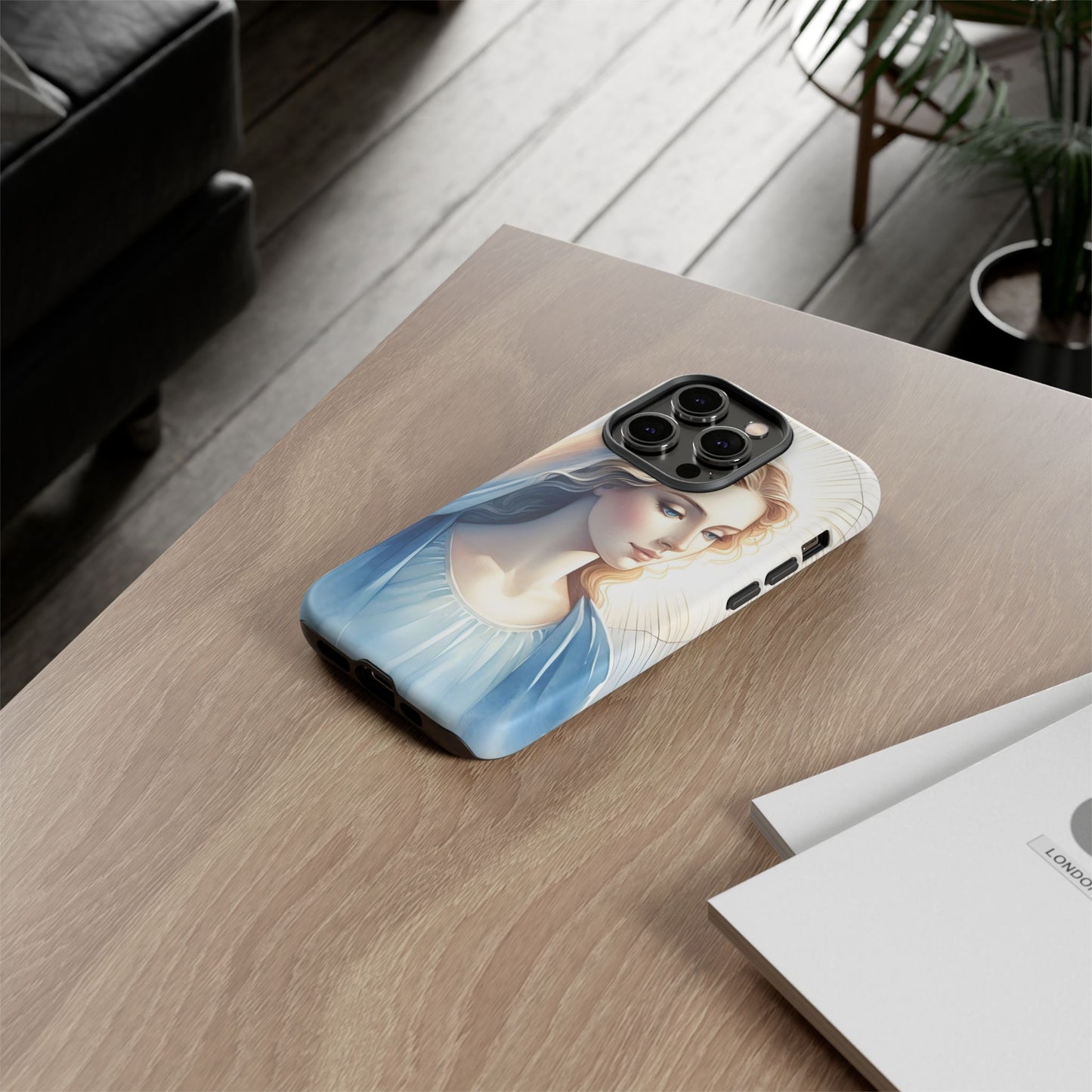 Beautiful Mary Phone Case, Tough Phone Case, Inspirational Tech Accessory, Gift for Her, Religious Phone Cover