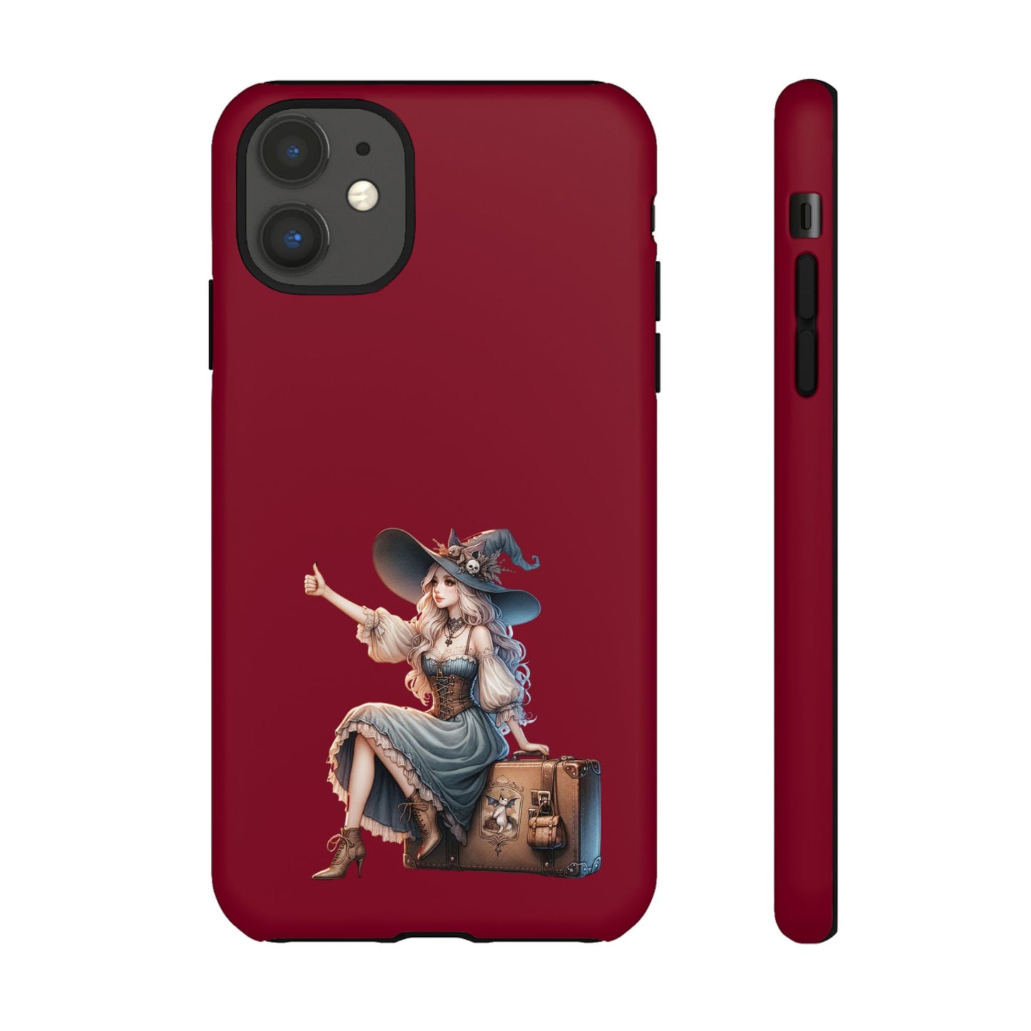 Witchy Phone Case - Magical, Durable - Halloween Gift, Cosplay Accessory, Cute Witch Design