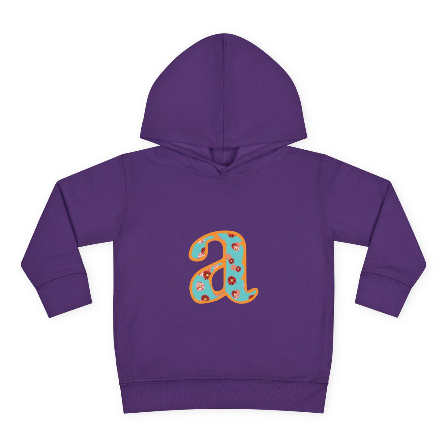 Personalized Toddler Fleece Hoodie, Cozy Kids Sweatshirt, Customizable Letter Hoodie, Fun Pullover for Toddlerwear, Perfect Gift for Kids