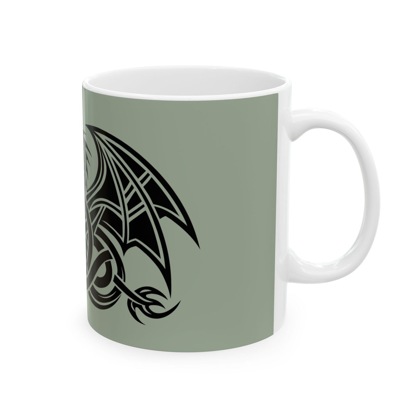 Celtic Dragon Ceramic Mug | 11oz & 15oz | Unique Gift for Dragon Lovers | Perfect for Coffee or Tea, Mythology Enthusiasts, Home Decor