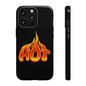 Stylish Phone Case, Hot Flames Design, Gift for Teens, Trendy Accessory, Protective Cover, Unique Phone Case