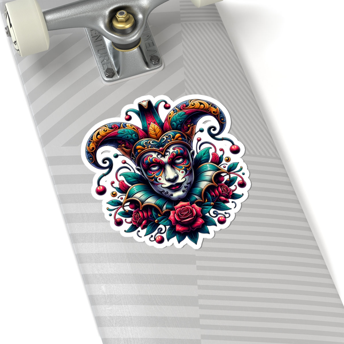Colorful Joker Mask Kiss-Cut Stickers