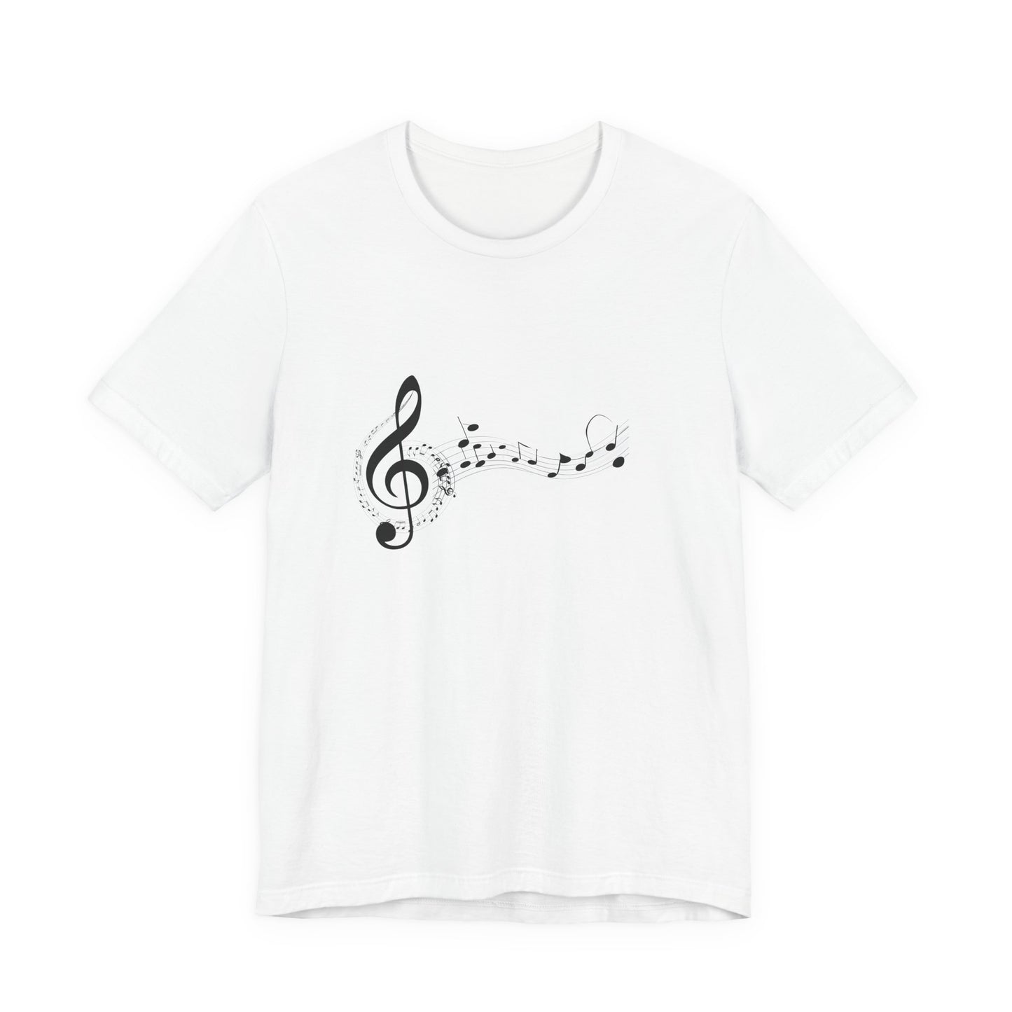 Musical Notes Short Sleeve Tee for Music Lovers