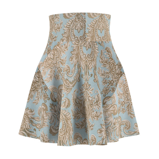 Chic Floral Skater Skirt, Trendy Women's Fashion, Summer Outfit, Boho Style, Casual Wear, Everyday Elegance