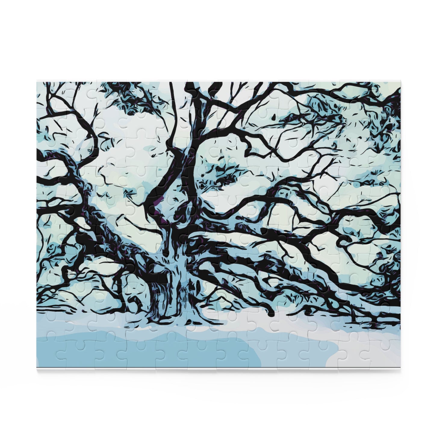 Artistic Tree Puzzle - 120, 252, 500-Piece, Nature Decor, Gift for Puzzle Lovers, Modern Home, Unique Wall Art, Relaxing Activity