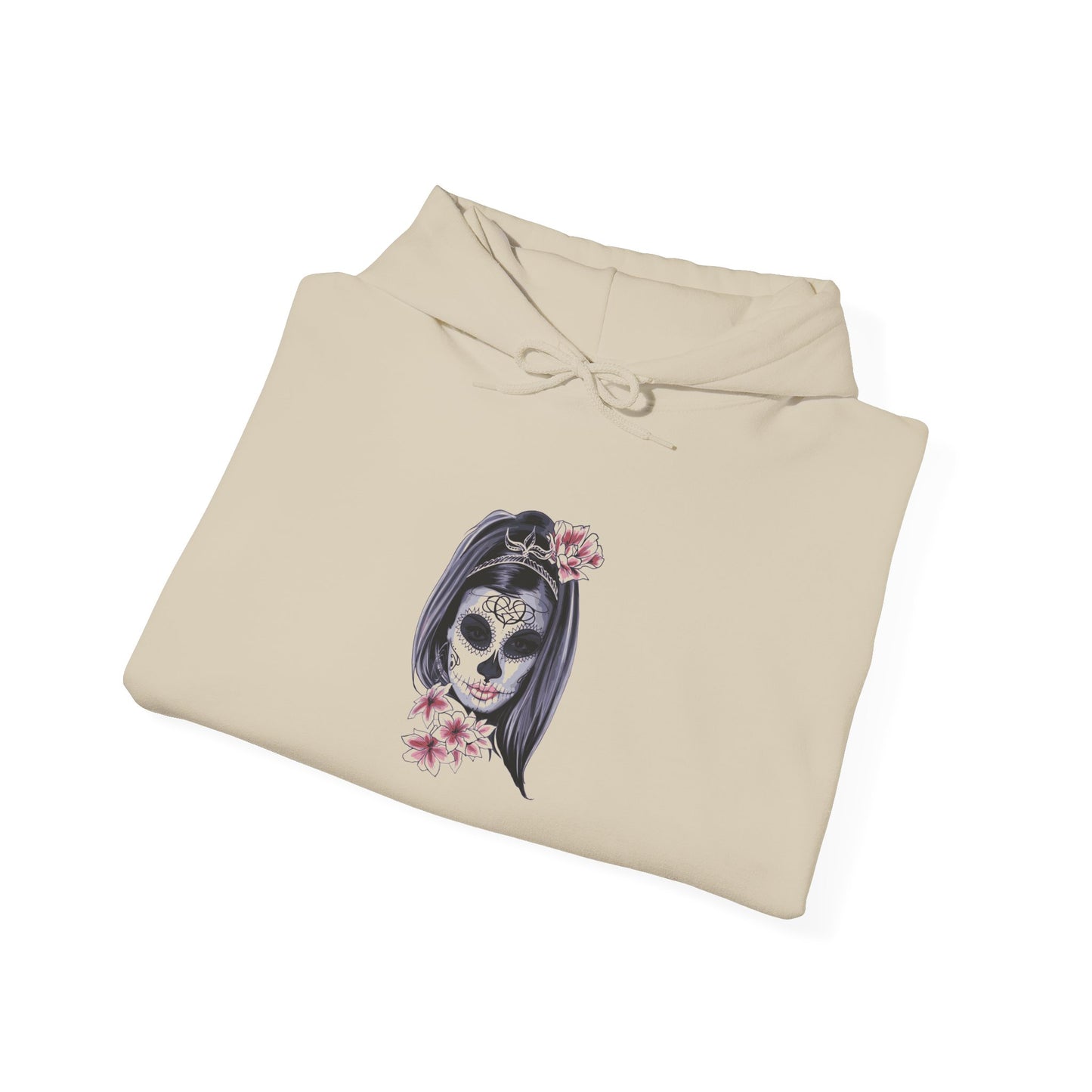 Day of the Dead Hoodie | Unisex Heavy Blend Sweatshirt, Skull Art, Mexican Holiday Apparel, Halloween Costume, Festival Gear