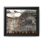 Framed Music Notes Canvas Print — Abstract Vintage Piano & Sheet Music Wall Art