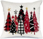 Christmas Pillow (with or w/o inserts)18X18 Inch Watercolor Christmas Tree Stars