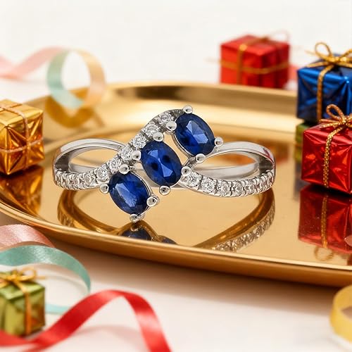 1pc Three Oval Shiny Zirconia Geometric Ring-shaped Rings for Women Exquisite Light Luxury Rings Ladies Fine Jewelry Daily Life Dating Decor For Prom Party