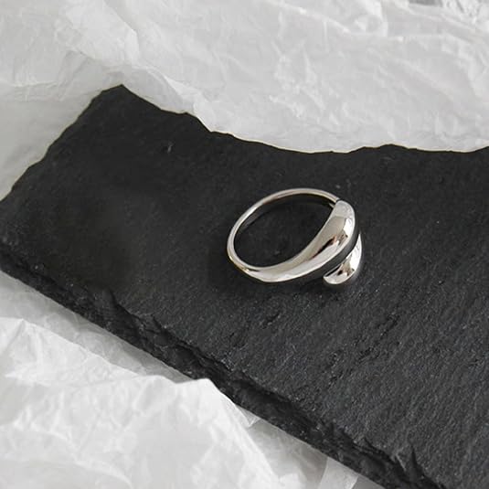 Handmade Rings 925 Sterling Silver Band Ring Adjustable Open Knuckle Rings Thumb