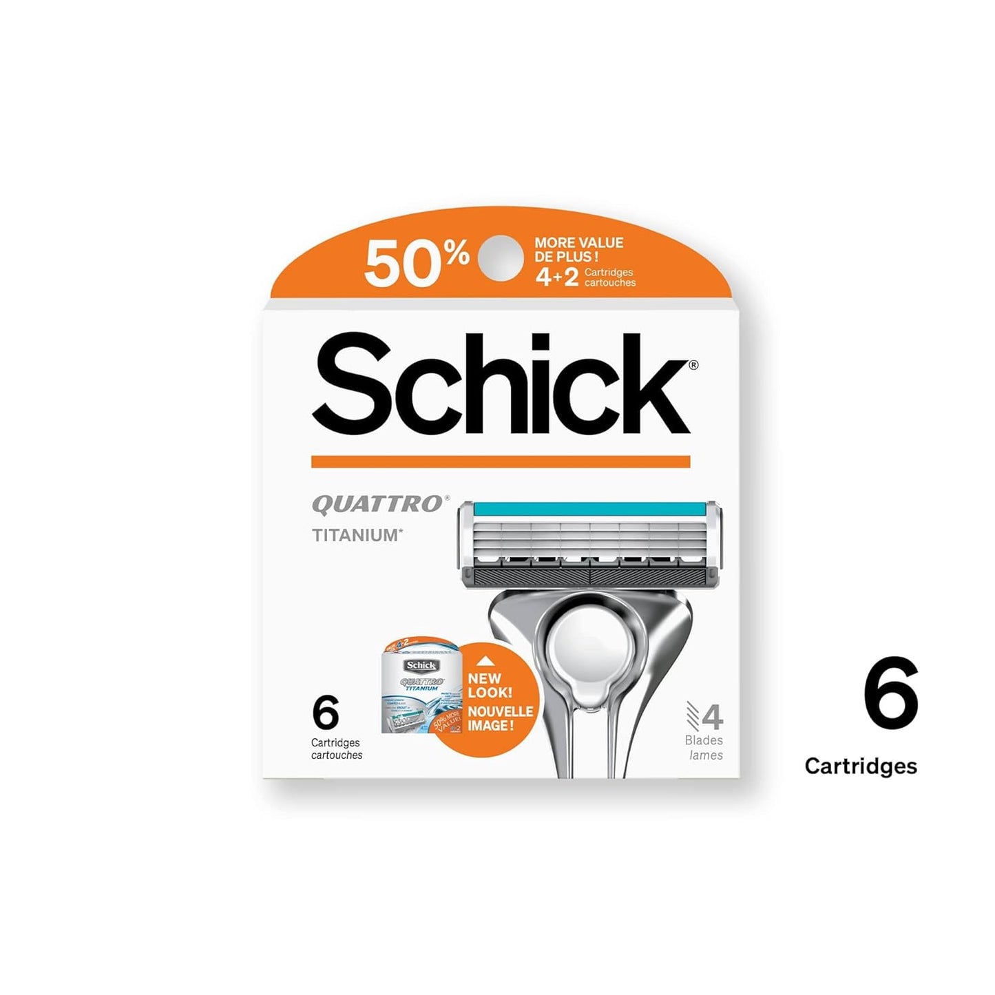 3 Pack - Schick Quattro Refills