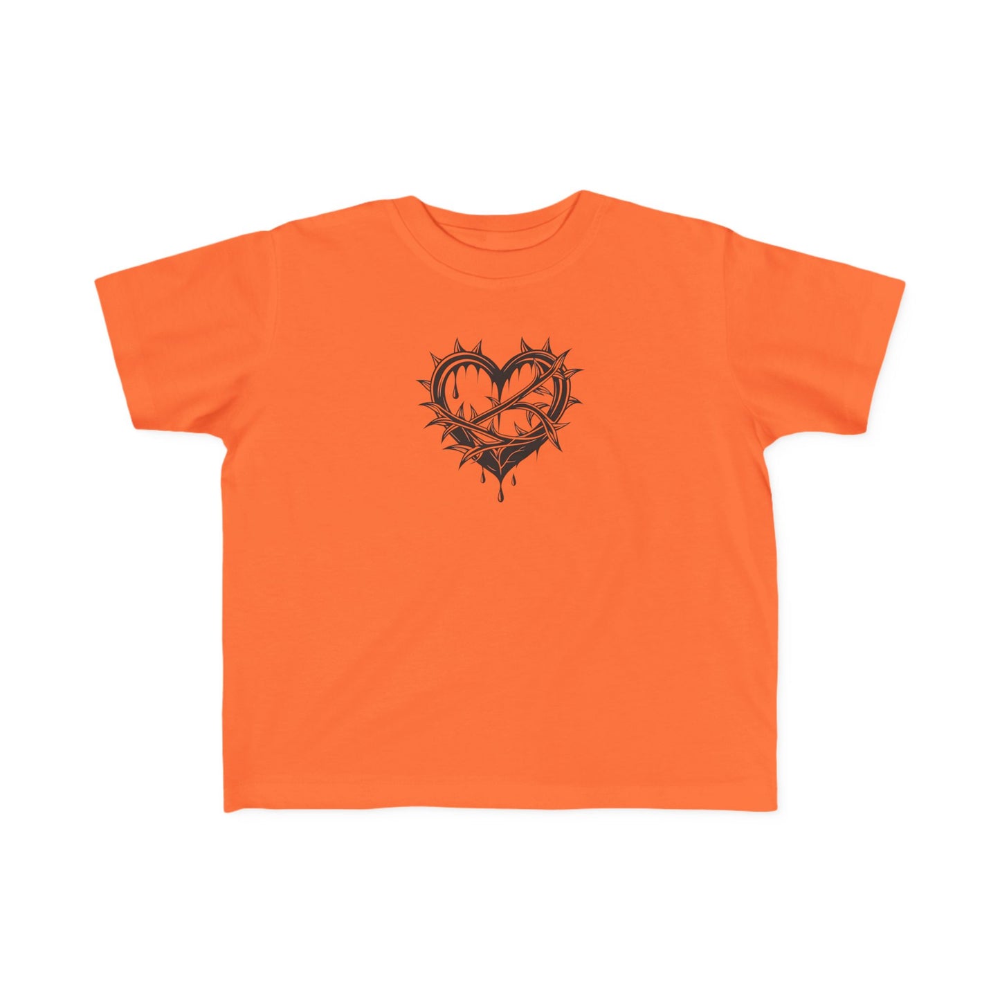 Toddler's Heart & Thorn Tee, Cute Kids T-Shirt, Children's Graphic Shirt, Gift for Toddlers, Cool Summer Outfit