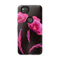 Floral iPhone Case | Tough Cases with Pink Poppy Design, Elegant Flower Phone Cover, Gift for Her, Spring Accessories, Chic Tech